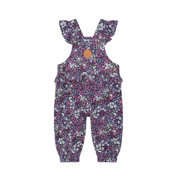 Midnight Flower Garden Frill Overall