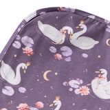 Snuggle Hunny Baby Jersey Wrap & Topknot Set -  Midnight Swan