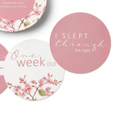 Reversible Milestone Cards - Cherry Blossom & Jewel