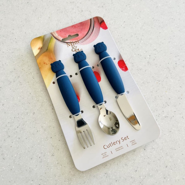 Mini & Me Cutlery Set - Blueberry