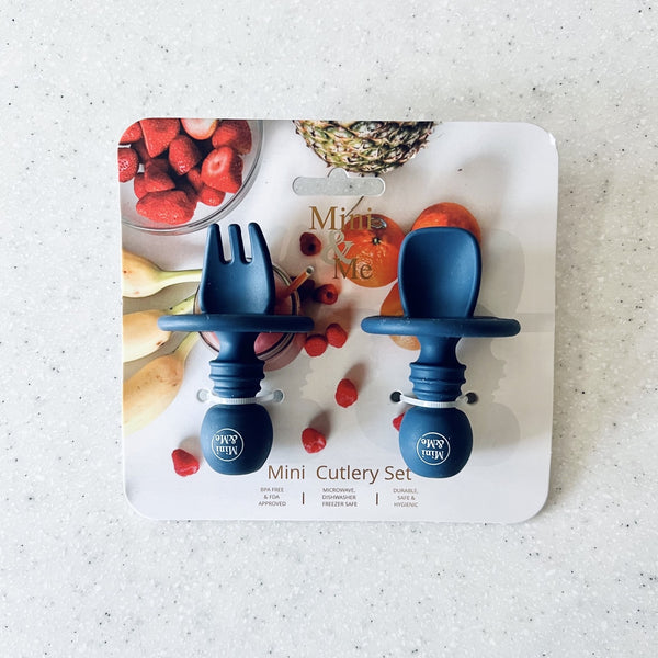 Mini & Me Mini Cutlery Set - Blueberry