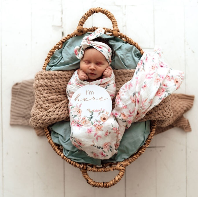 Large Organic Muslin Wraps 3 Pack - Camille/Milk/Fairytale
