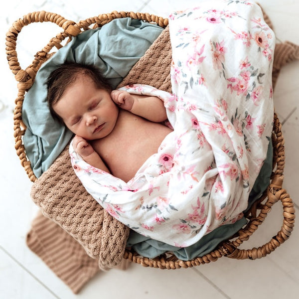 Large Organic Muslin Wraps 3 Pack - Camille/Milk/Fairytale