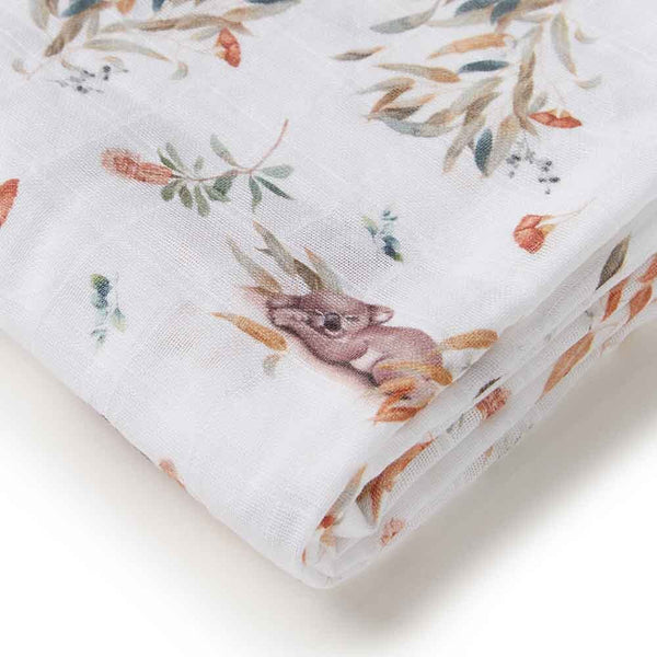 Organic Muslin Wrap - Koala