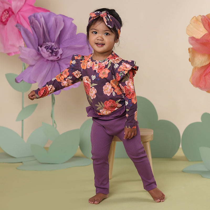 Mulberry Organic Pants with Frill