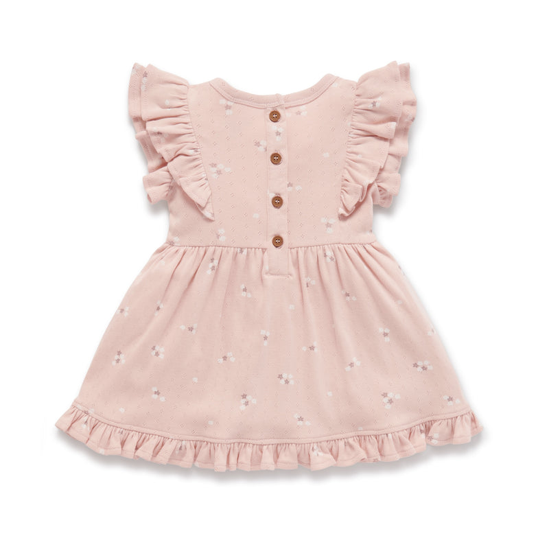 Petal Pointelle Ruffle Dress