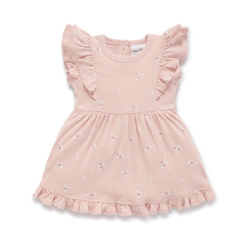 Petal Pointelle Ruffle Dress