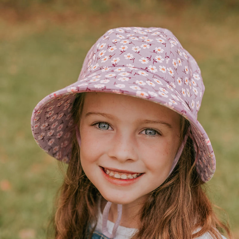 Kids Ponytail Bucket Sun Hat - Lana