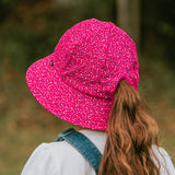 Kids Ponytail Bucket Sun Hat - Sprinkles