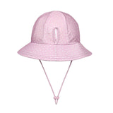 Ponytail Swim Bucket Beach Hat - Lila