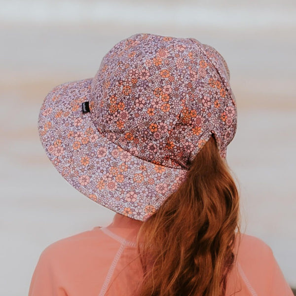 Ponytail Swim Bucket Beach Hat - Valencia