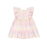 Rainbow Check Frill Dress