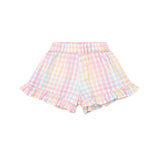 Rainbow Check Skort