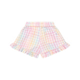 Rainbow Check Skort