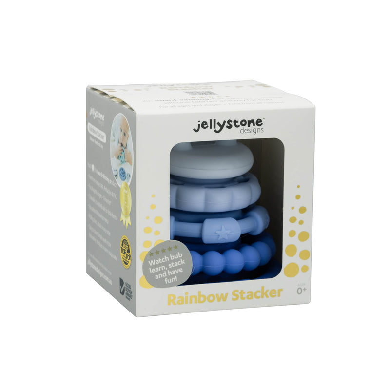 Rainbow Stacker & Teether Toy - Blueberry