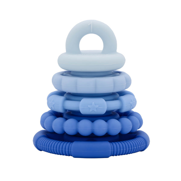 Rainbow Stacker & Teether Toy - Blueberry