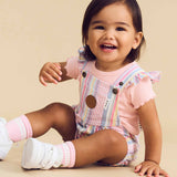 Rainbow Stripe Bubble Onesie