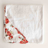 Organic Hooded Baby Towel - Rosebud