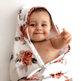 Organic Hooded Baby Towel - Rosebud