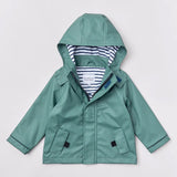 Rainkoat Stripy Sailor Jacket - Forest Green