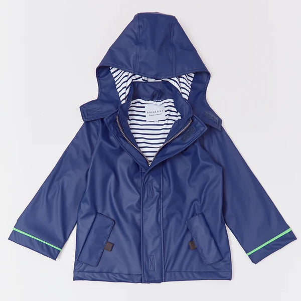 Rainkoat Stripy Sailor Jacket - Ink Navy