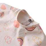 Smock Bib - Ivory Rainbow