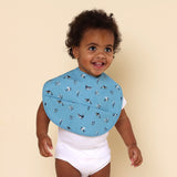 Snuggle Waterproof Bib - Blue Ocean