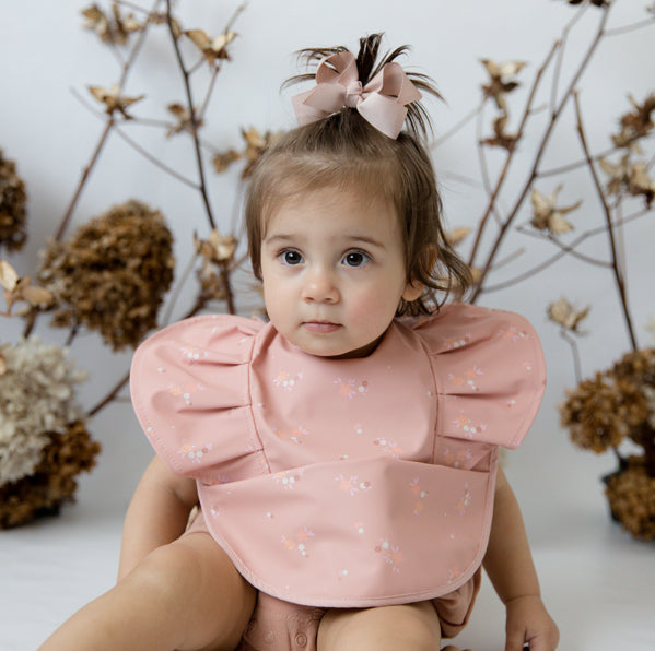Snuggle Waterproof Bib - Daisy Frill