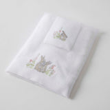 Some Bunny Loves You Bath Towel & Washer in Organza Bag
