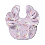 Snuggle Waterproof Bib with Frill - Swan Lake