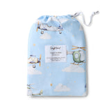 Snuggle Hunny Fitted Cot Sheet - Taking Flight