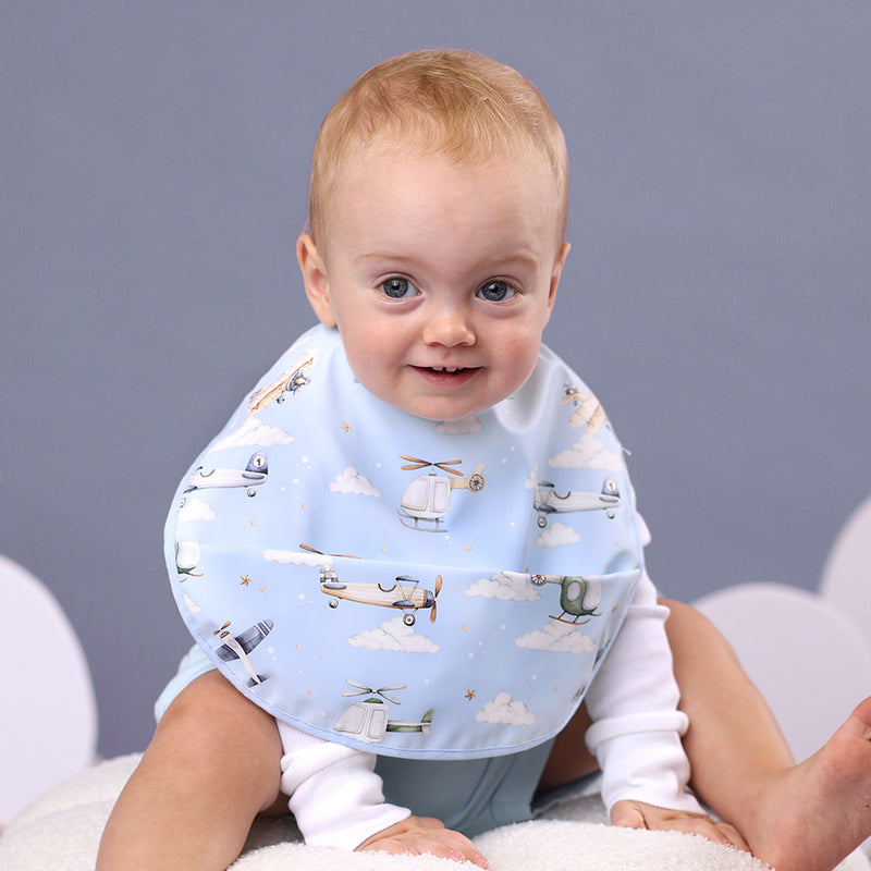 Snuggle Waterproof Bib - Taking Flight