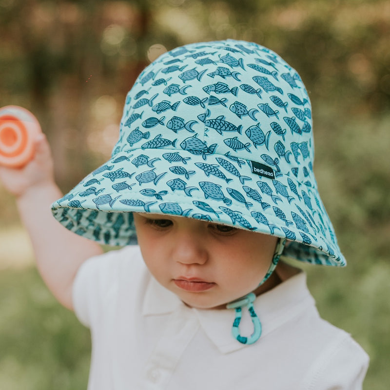 Toddler Bucket Sun Hat - Fish