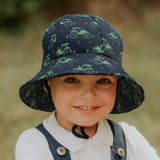 Toddler Bucket Sun Hat - Tractor