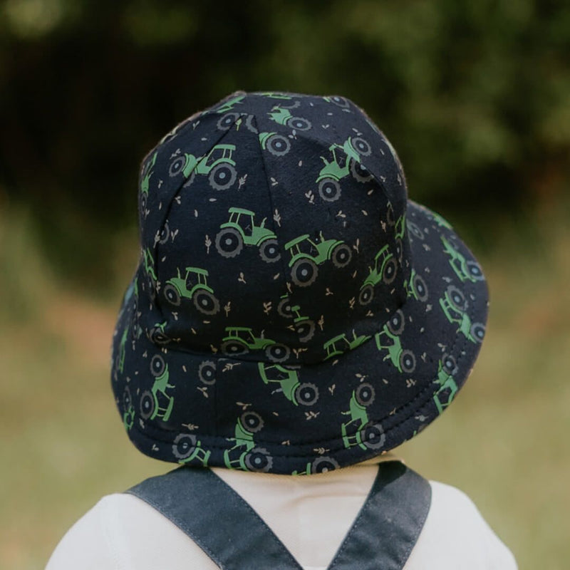 Toddler Bucket Sun Hat - Tractor