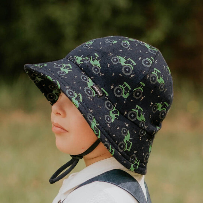 Toddler Bucket Sun Hat - Tractor