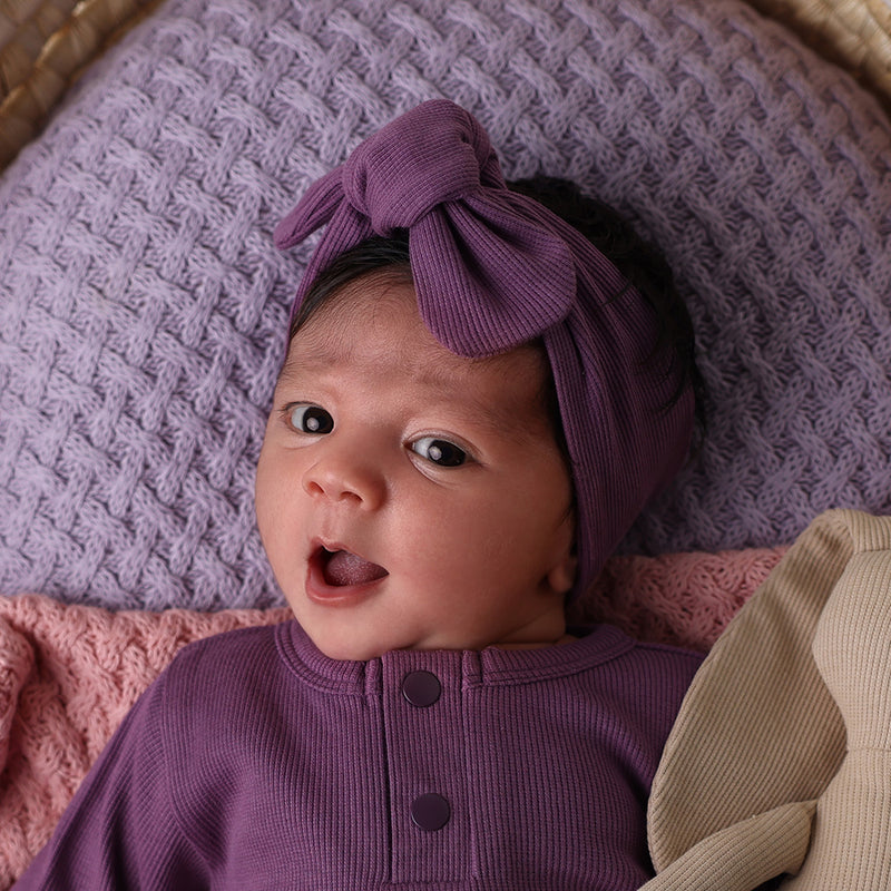 Snuggle Hunny Topknot - Mulberry Rib