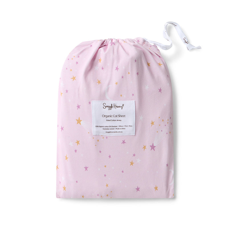 Organic Fitted Cot Sheet - Twinkle