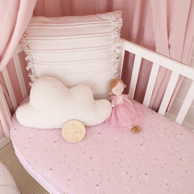 Organic Fitted Cot Sheet - Twinkle