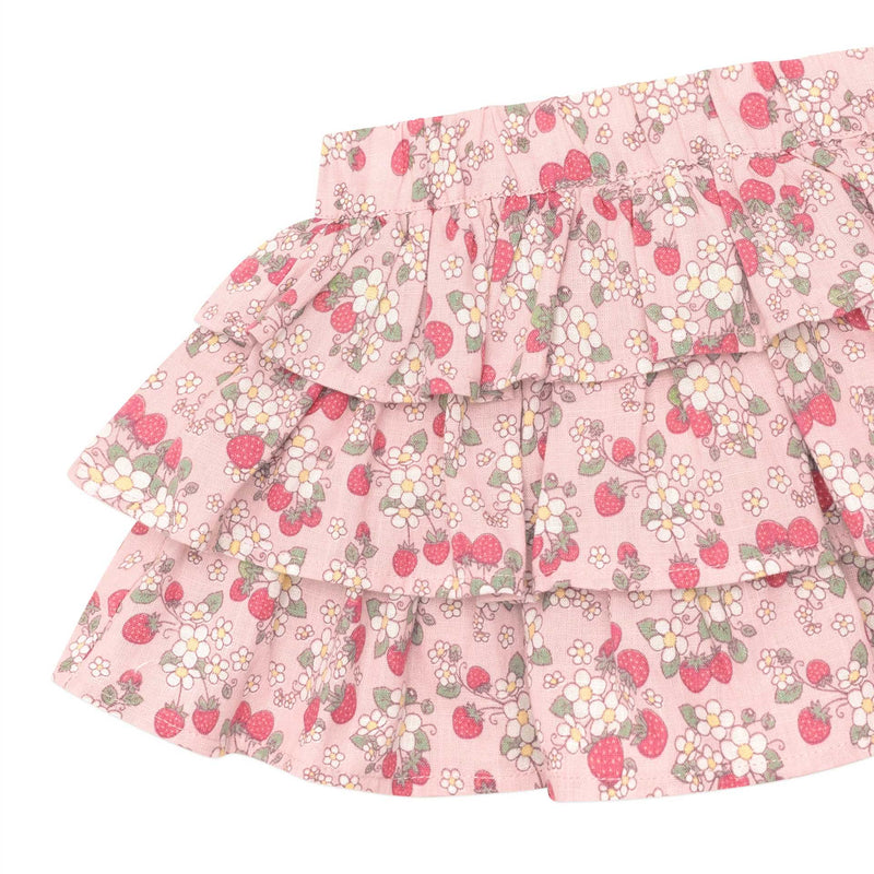 Vintage Strawberry Frill Skirt