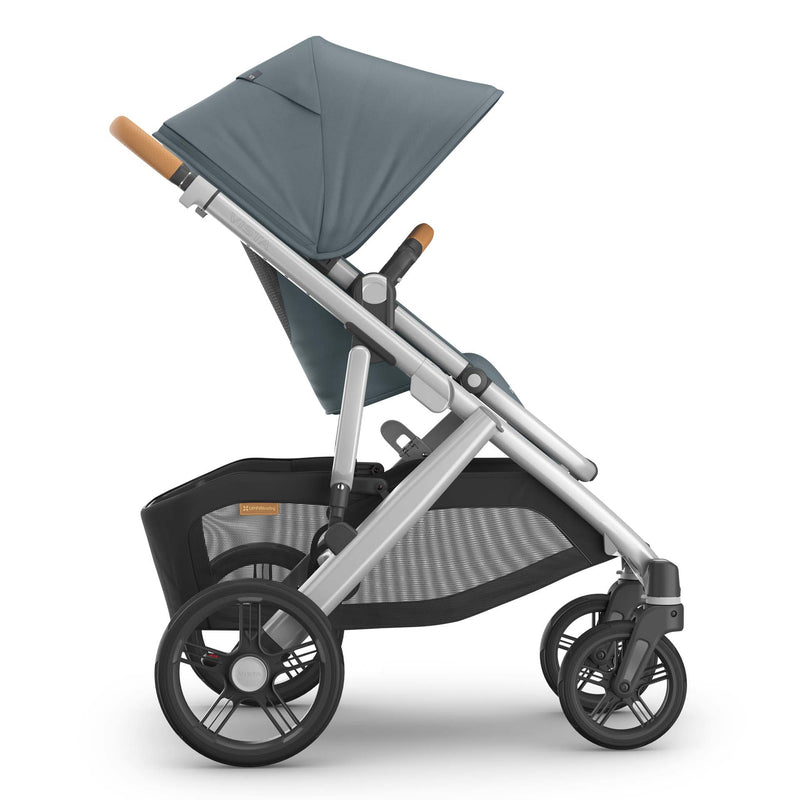 UPPAbaby VISTA V3 Stroller with Bassinet - Stone Blue/Silver (Callum)