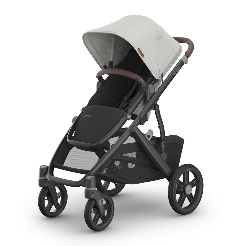 UPPAbaby VISTA V3 Stroller with Bassinet - Pearl Grey Jacquard/Carbon (Savannah)