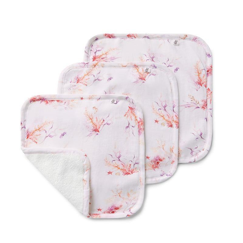 Organic Wash Cloths - Coral