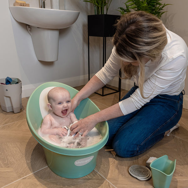 Shnuggle Baby Bath with Plug - Eucalyptus