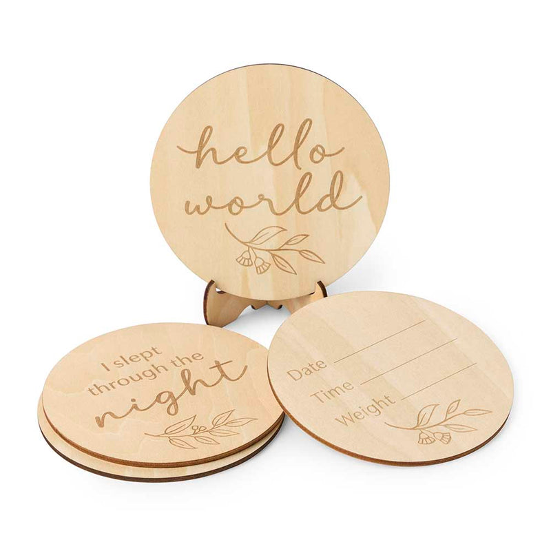 Wooden Milestone Cards - Gumleaf