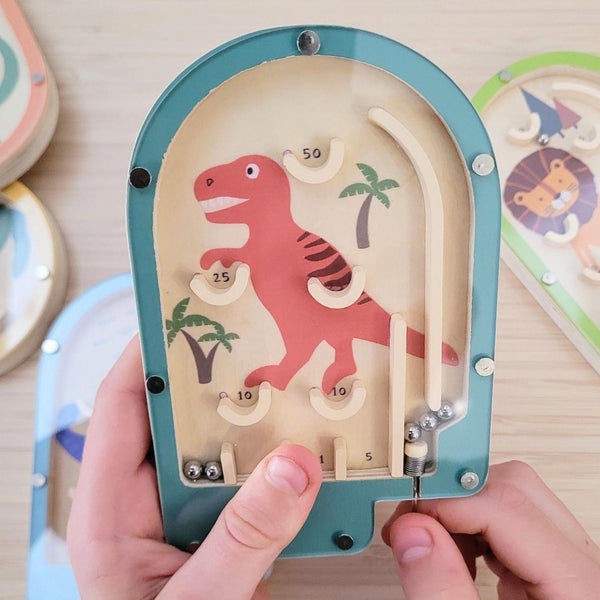 Wooden Pinball Game - T-Rex