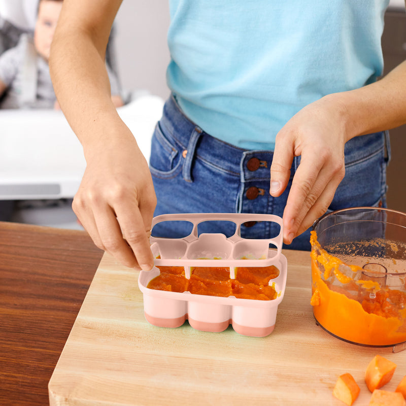 Skip Hop Easy-Fill Freezer Trays | Grey/Coral