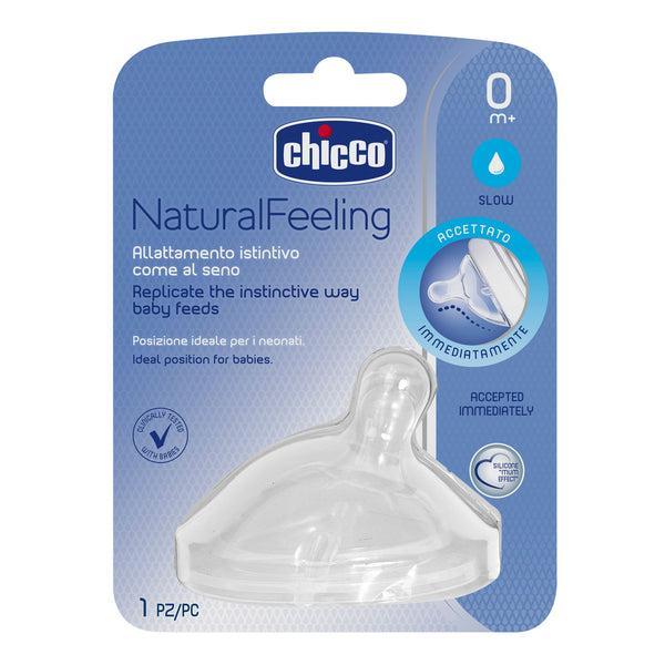 Chicco Natural Feeling TEAT - 0m+ Reg Flow 1pk