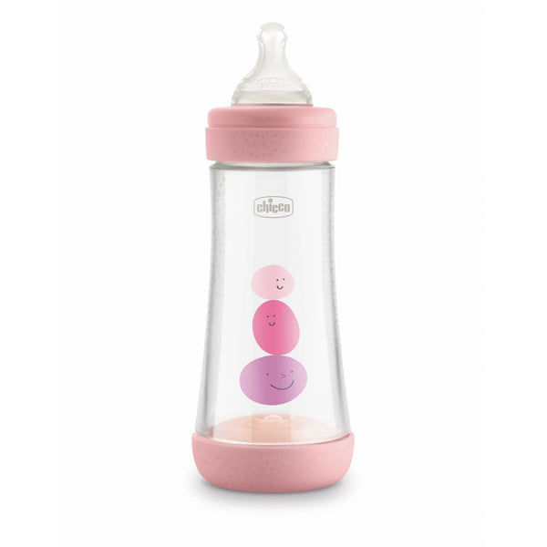 Chicco Bottle - Perfect5 300ml: 4m+ | Fast | Pink