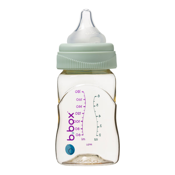 b.box PPSU Baby Bottle 180ml - Sage